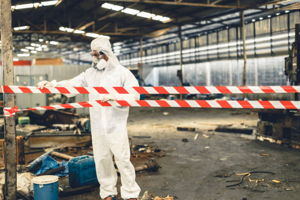 Professional Odor Removal technician working in Prather, CA